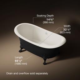 ArtifactsE 66-1/4'' x 32-1/2'' freestanding bath - image 3
