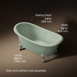 ArtifactsE 66-1/8'' x 32-1/2'' freestanding bath - image 3