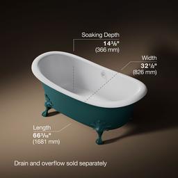 ArtifactsE 66-1/8'' x 32-1/2'' freestanding bath - image 3