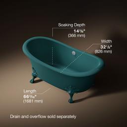 ArtifactsE 66-1/8'' x 32-1/2'' freestanding bath - image 3