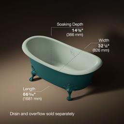 ArtifactsE 66-1/8'' x 32-1/2'' freestanding bath - image 3