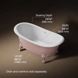 ArtifactsE 66-1/8'' x 32-1/2'' freestanding bath - image 3