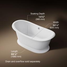 ArtifactsE 66-1/4'' x 32-1/2'' freestanding bath - image 2