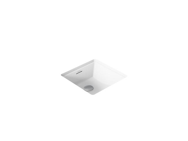 Brazn 16-1/4'' square undermount bathroom sink