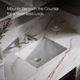 Brazn 21-1/4'' rectangular undermount bathroom sink - image 5