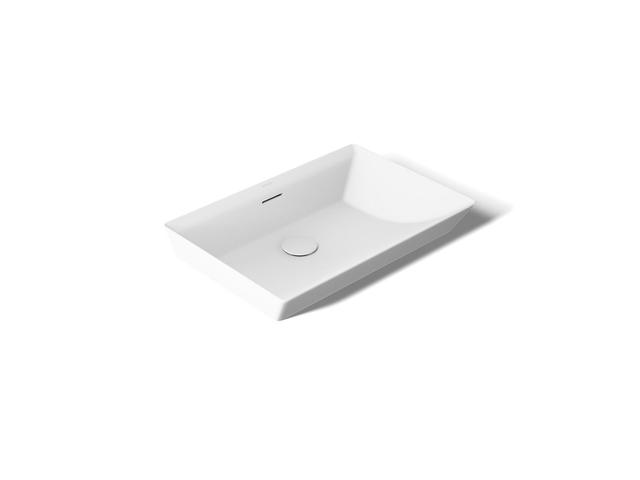 Brazn 23'' rectangular vessel bathroom sink