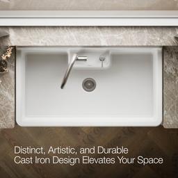 Farmstead 45'' top-/wall-mount single-bowl workstation farmhouse kitchen sink - image 4