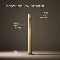 Kohler Shift Round Hand Shower | 2-Function | 2.50 GPM | MasterClean Sprayface - Vibrant Brushed Moderne Brass - image 3