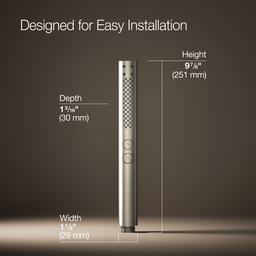 Kohler Shift Round Hand Shower | 2-Function | 2.50 GPM | MasterClean Sprayface - Vibrant Brushed Nickel - image 3