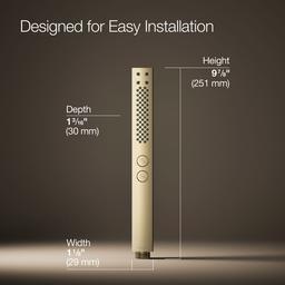 Kohler Shift Hand Shower | 2-Function | 2.5 GPM | MasterClean Sprayface - Vibrant French Gold - image 3