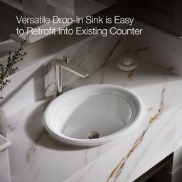 ArtifactsE 21'' oval drop-in bathroom sink - image 5