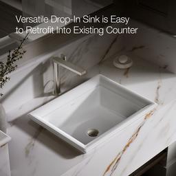 ArtifactsE 21'' rectangular drop-in bathroom sink - image 5