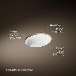 ArtifactsE 21-1/4'' oval undermount bathroom sink - image 3