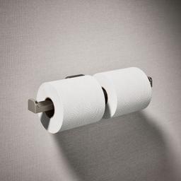 Kohler Parallel Double Toilet Paper Holder - Vibrant - Brushed Nickel - image 2