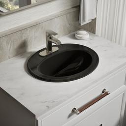 Kohler Pennington 20-1/4'' Oval Drop-in Bathroom Sink - - Black - image 2