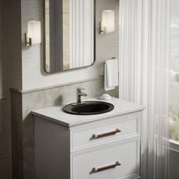 Kohler Pennington 20-1/4'' Oval Drop-in Bathroom Sink - - Black - image 4