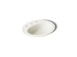 Kohler Pennington 20-1/4'' Oval Drop-in Bathroom Sink - Biscuit - image 1