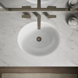 Caxton 19-1/4'' oval undermount bathroom sink with glazed underside, no overflow - image 10