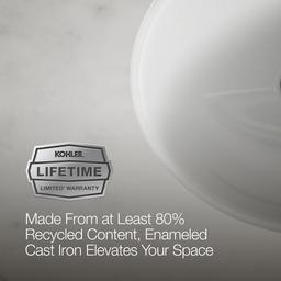 Caxton 19-1/4'' oval undermount bathroom sink with glazed underside, no overflow - image 11