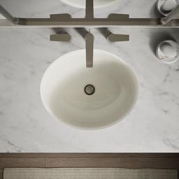 Caxton 19-1/4'' oval undermount bathroom sink with glazed underside, no overflow - image 10
