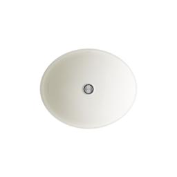 Caxton 19-1/4'' oval undermount bathroom sink with glazed underside, no overflow - image 12