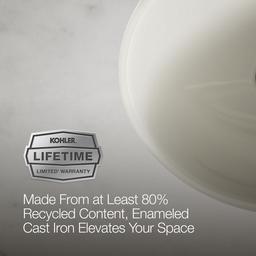 Caxton 19-1/4'' oval undermount bathroom sink with glazed underside, no overflow - image 11