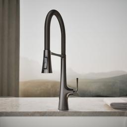 Graze Semi-professional kitchen sink faucet with three-function sprayhead - image 5