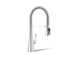 Graze Semi-professional kitchen sink faucet with three-function sprayhead - image 1