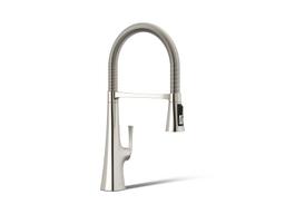 Graze Semi-professional kitchen sink faucet with three-function sprayhead - image 1