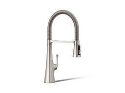 Graze Semi-professional kitchen sink faucet with three-function sprayhead - image 1