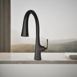 Graze Pull-down kitchen sink faucet with three-function sprayhead - image 5
