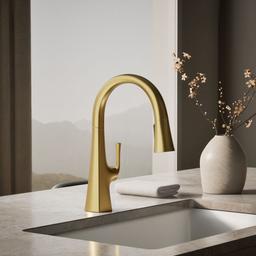 Graze Pull-down kitchen sink faucet with three-function sprayhead - image 2