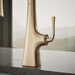 Graze Pull-down kitchen sink faucet with three-function sprayhead - image 6