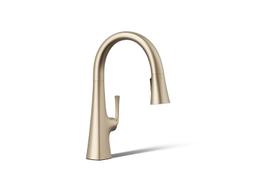 Graze Pull-down kitchen sink faucet with three-function sprayhead - image 1