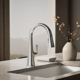 Graze Pull-down kitchen sink faucet with three-function sprayhead - image 2