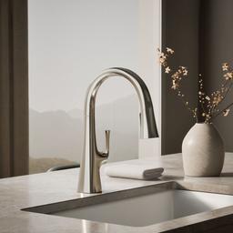 Graze Pull-down kitchen sink faucet with three-function sprayhead - image 2