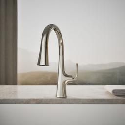 Graze Pull-down kitchen sink faucet with three-function sprayhead - image 5