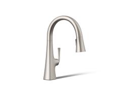 Graze Pull-down kitchen sink faucet with three-function sprayhead - image 1