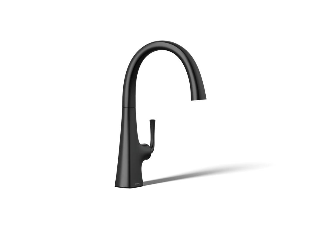 Graze Single-handle bar sink faucet - Matte Black by Kohler