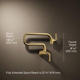 Graze Wall-mount pot filler - image 3