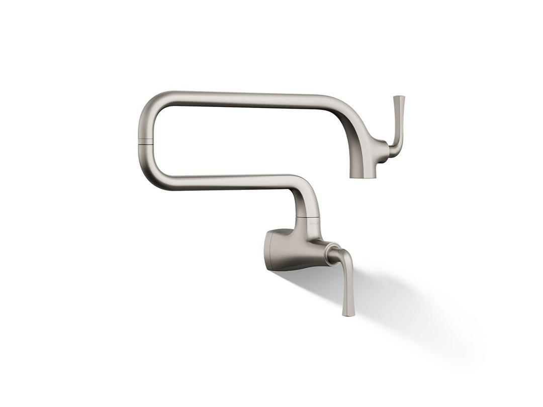 Graze Wall-mount pot filler - Vibrant Stainless by Kohler