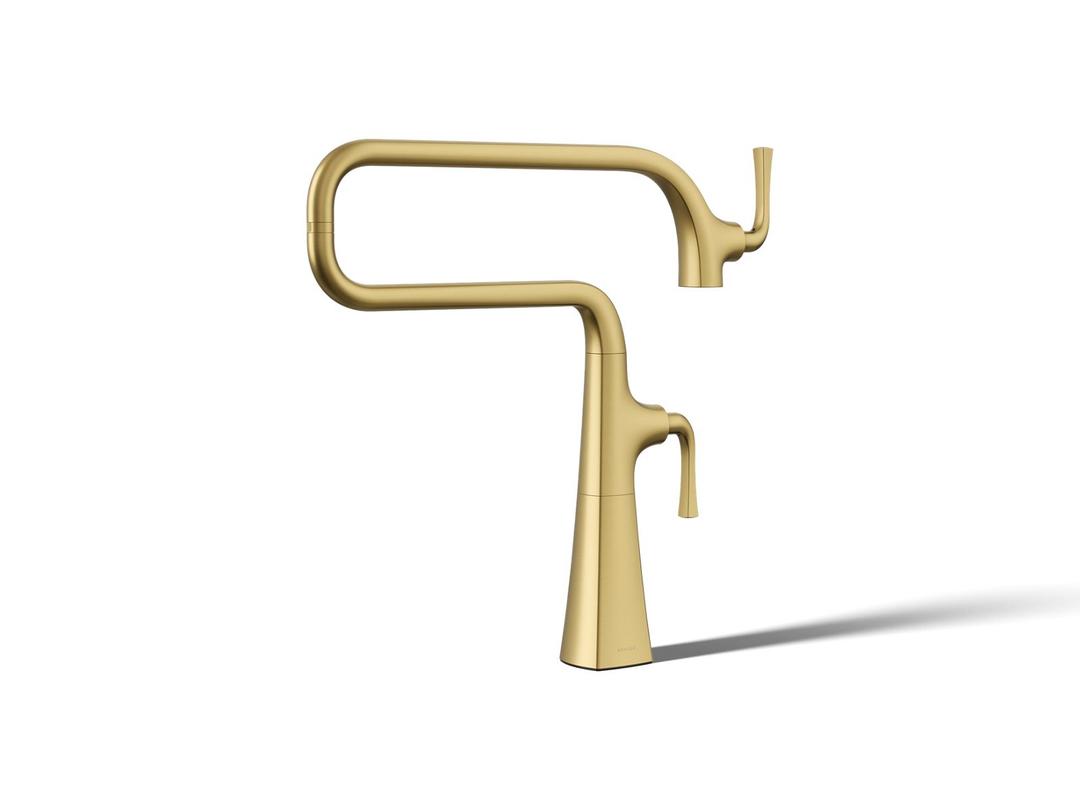 Graze Deck-mount pot filler by Kohler