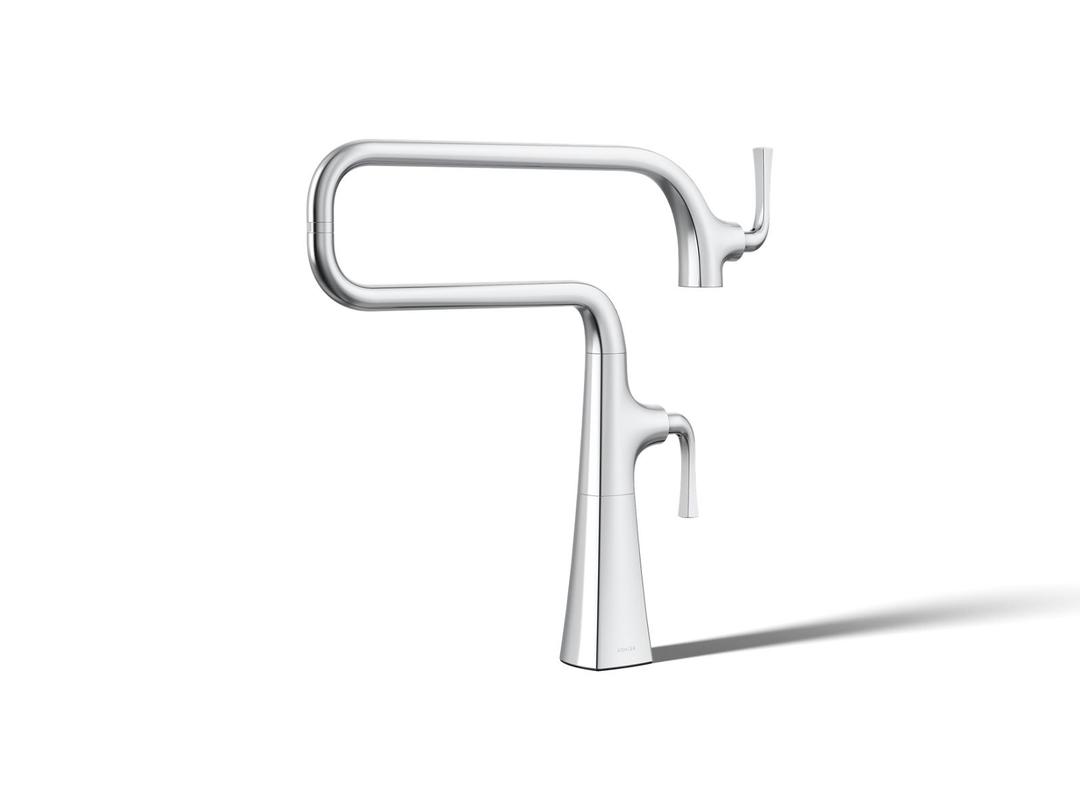 Graze Deck-mount pot filler by Kohler