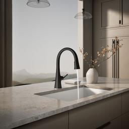 Graze Touchless pull-down kitchen sink faucet with three-function sprayhead - image 4