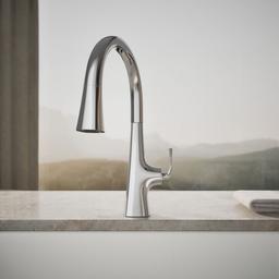 Graze Touchless pull-down kitchen sink faucet with KOHLER KonnectE and three-function sprayhead - image 5