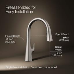 Graze Touchless pull-down kitchen sink faucet with KOHLER KonnectE and three-function sprayhead - image 3