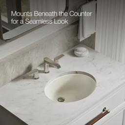 Caxton 17'' oval undermount bathroom sink - image 5