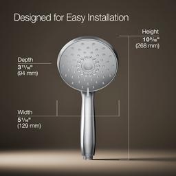 Fort1/2 Four-function handshower, 2.5 gpm - Polished Chrome - image 3