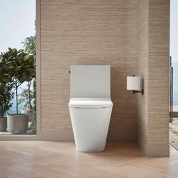 Brazn One-piece compact elongated toilet with skirted trapway, dual-flush - image 6
