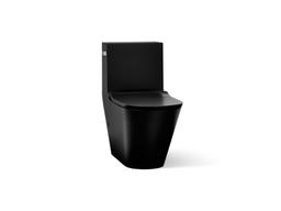 Brazn One-piece compact elongated toilet with skirted trapway, dual-flush - image 1